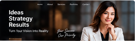 Entrepreneur personal business website preview